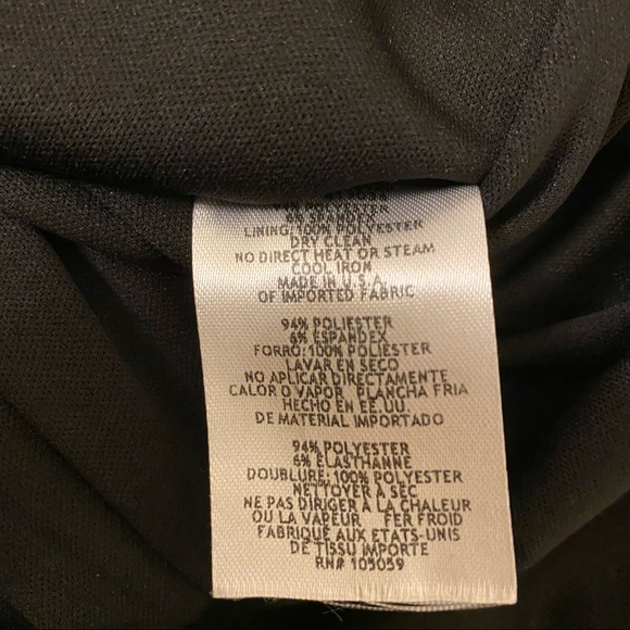 XSCAPE Cold-Shoulder Asymmetrical Leg-Slit Gown in Black Size 4P - Picture 9 of 10